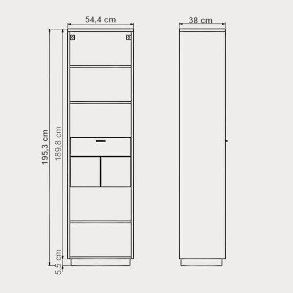 Biblioteca Urbano White 55 Cm Cu 1... Biblioteca Urbano White 55 Cm Cu 1...